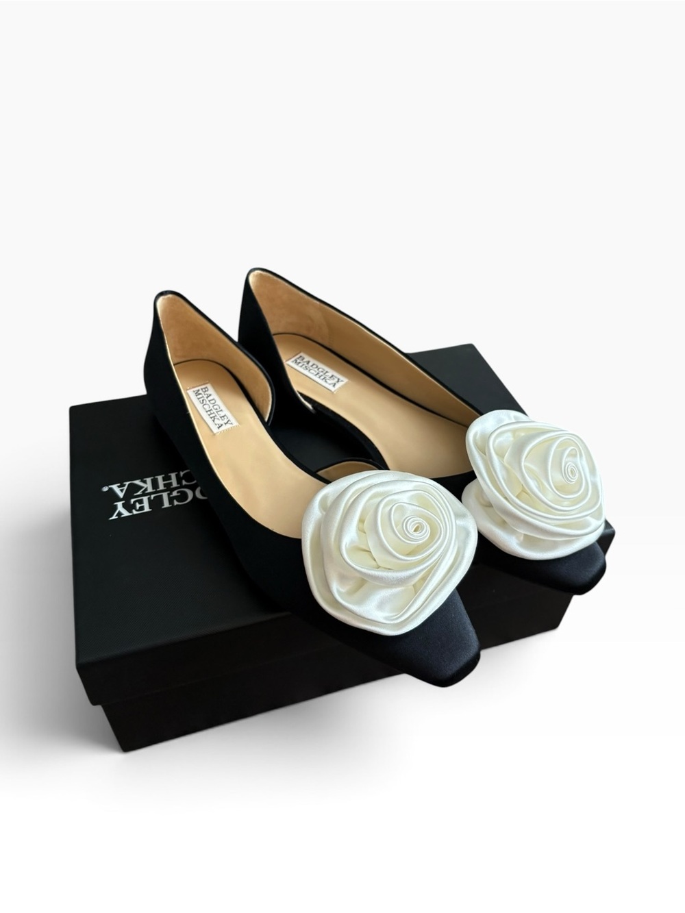 NWB Badgley Mischka
Women's Black Jana Half D'Orsay flats.size 9